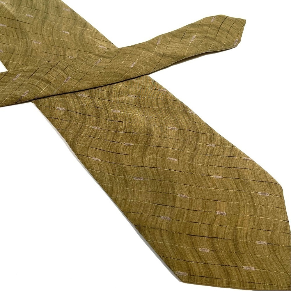 Geoffrey Beene Green Silk Tie